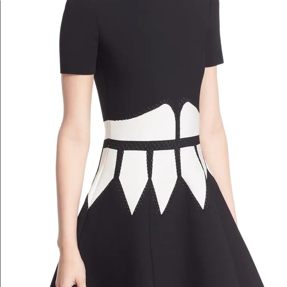 ALEXANDER MACQUEEN ntarsia Knit Fit & Flare Dress - Picture 7 of 11